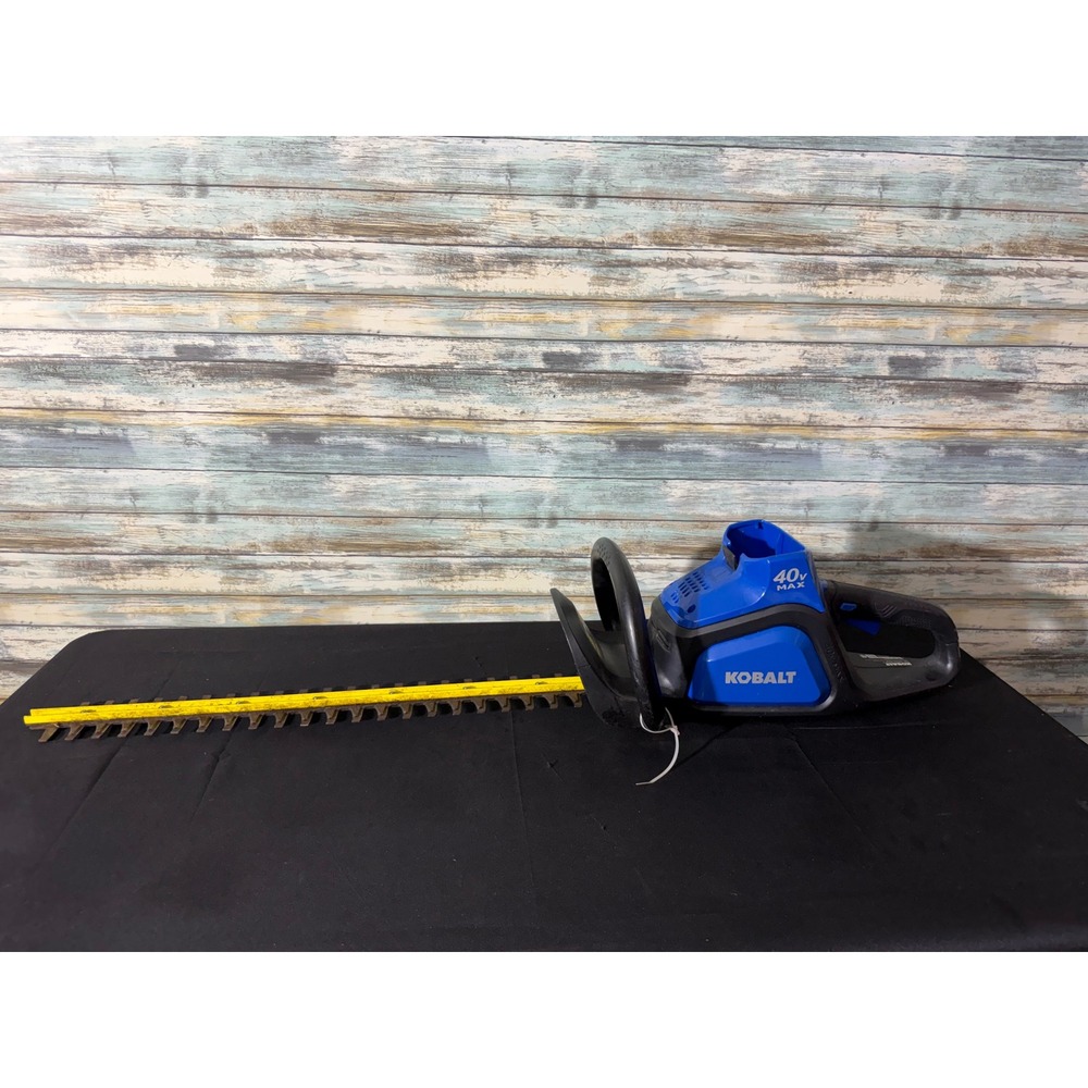 Kobalt Hedge Trimmer 24-in Blue Excellent 40V Max Cordless KHT 240-07